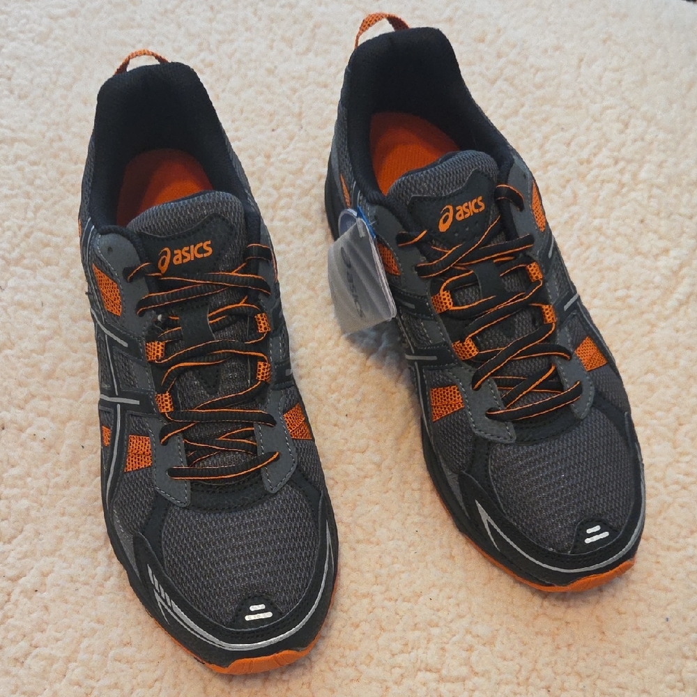 ASICS Gel Venture 4 Charcoal/Black/OrangeAthletic Shoes NWT/NIB
